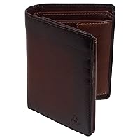 Visconti Leather Mens Wallet Atelier Collection in Burnish Tan, Brown, Please see Dimensions