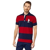 U.S. Polo Assn. Slim Fit Yarn-Dye Stripe Pique Knit Shirt