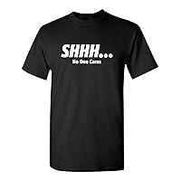 Shhh No One Cares Sarcastic Funny Novelty T Shirt