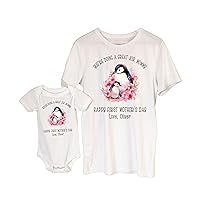 Mama Baby Penguin Personalized Name Our First Mothers Day Matching Shirt, Happy First Mother's Day
