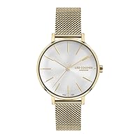 Lee Cooper LC07249.130 Ladies Yellow Gold Watch with Silver Dial