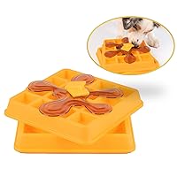 Our Pets Waffle Interactive Puzzle Game Dog Toys (Dog Puzzle Dog Toy-Great Alternative to Snuffle Mat for Dogs and Slow Feeder Dog Bowls) Dog Puzzle, Cat Puzzle & Interactive Dog Toys for Dog Treats