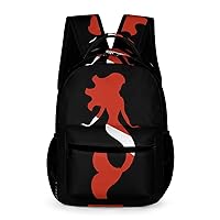 Scuba Diving Mermaid Backpack Adjustable Strap Laptop Backpack Casual Business Travel Bags for Women Men