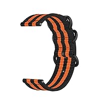 JRB Quick Release Watch Band with Metal Buckle - Lightweight and breathable braided nylon sports wristband suitable for 18/20/22/24mm smart and traditional watch bands