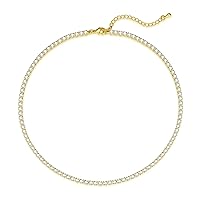 Luxval Gold Solid Round Snake Chain Necklaces for women 1.5MM(W) 14