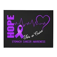 IMEEGIEN Hope For A Cure Stomach Cancer Awareness Canvas Wall Art For Living Room Bedroom Bathroom 12x16 Inch Unframe Wall Decor Canvas Print Home Decor