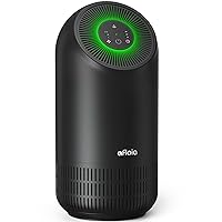 Afloia Air Purifier for Pets, Air Purifiers for Home Large Room Up to 880 Ft², Efficient Filter Air Cleaner for Home Remove 99.99% Pets Hair Odor Dust Smoke Mold Pollen, Fillo Black