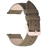 Fullmosa 20mm Watch Band Compatible with Samsung Galaxy Watch 6 40mm 44mm/Galaxy Watch 6 Classic 43mm 47mm,Galaxy Watch 5 40mm 44mm/Pro 45mm,Galaxy Watch 4 40mm 44mm,Military Khaki+Rose Gold