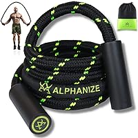 Heavy Jump Rope For Fitness 3LB - New 360 Rotating Handles Weighted Jump Rope - Full Body Workout For Men & Women