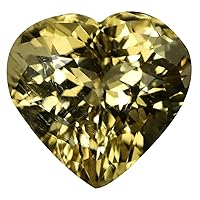 8.82 ct AIG Certified Heart Cut (14 x 13 mm) Un-Heated Green Tourmaline Genuine and Natural Loose Gemstone
