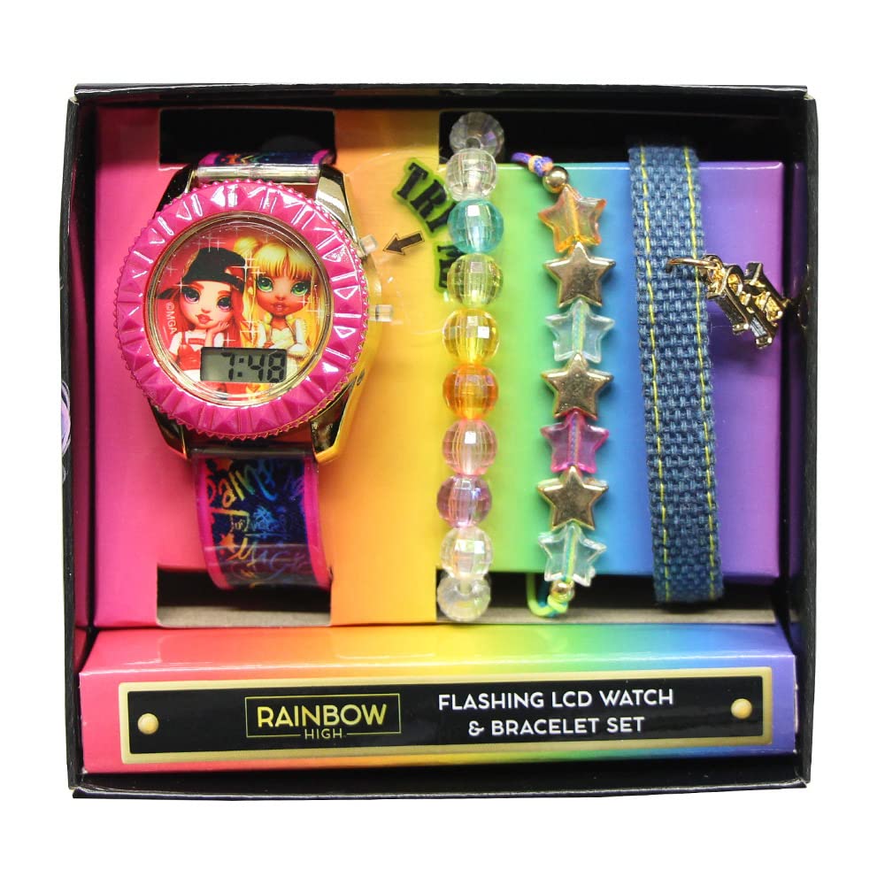 Rainbow High Digital, Kids Girls Watch (Model: RNB40003AZ),Multi