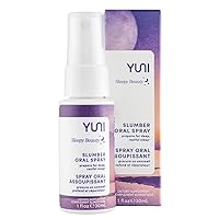 YUNI Beauty Slumber Oral Spray (1 oz) Natural Aid with Melatonin to Promote Deeper, More Restful Sleep - Vegan, Plant-Based Ingredients, All Natural Flavor, Cruelty-Free