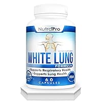 White Lung by NutraPro - Lung Cleanse And Detox.Support Lung Health. Supports Respiratory Health. 60 Capsule - Made in GMP Certified Facility.