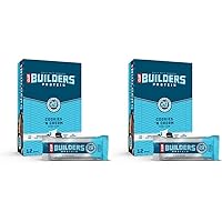 CLIF BUILDERS - Protein Bars - Cookies and Cream - 20g Protein - Gluten Free (2.4 Ounce, 12 Count) (Pack of 2)