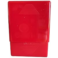 Crush-Proof Plastic 2 Piece Cigarette Case for King & 100s (1, Red)