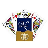 Letter Expression Nature Art Deco Fashion Royal Flush Poker Playing Card Game