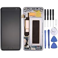 LCD Screen and Digitizer Full Assembly with Frame & Charging Port Board & Volume Button & Power Button for Galaxy S7 Edge / G9350