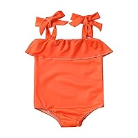 Swimsuit Fir Girls Ruffles Flowers Prints 1 Piece Swimwear Beach Swimsuit Bikini Swimming Suits for Teens Girls