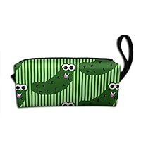 YISHOW Cute Pickles Makeup Bag Adorable Travel Cosmetic Toiletry Organizer Case For Women