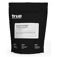 Grass Fed Beef Protein Powder Isolate - 29g of Paleo, Keto, Carnivore Beef Protein per Serving - Zero Carb, Fat Free, Gluten Free, Dairy Free, Soy Free - French Vanilla - 5LB
