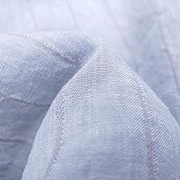 Grey Dobby Stripe 100% Pure Linen Fabric | Breathable & Soft - Perfect for Home Decor & Apparel