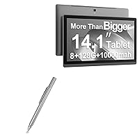 BoxWave Stylus Pen Compatible with MESWAO 14.1 in Android Tablet - FineTouch Capacitive Stylus, Super Precise Stylus Pen - Metallic Silver