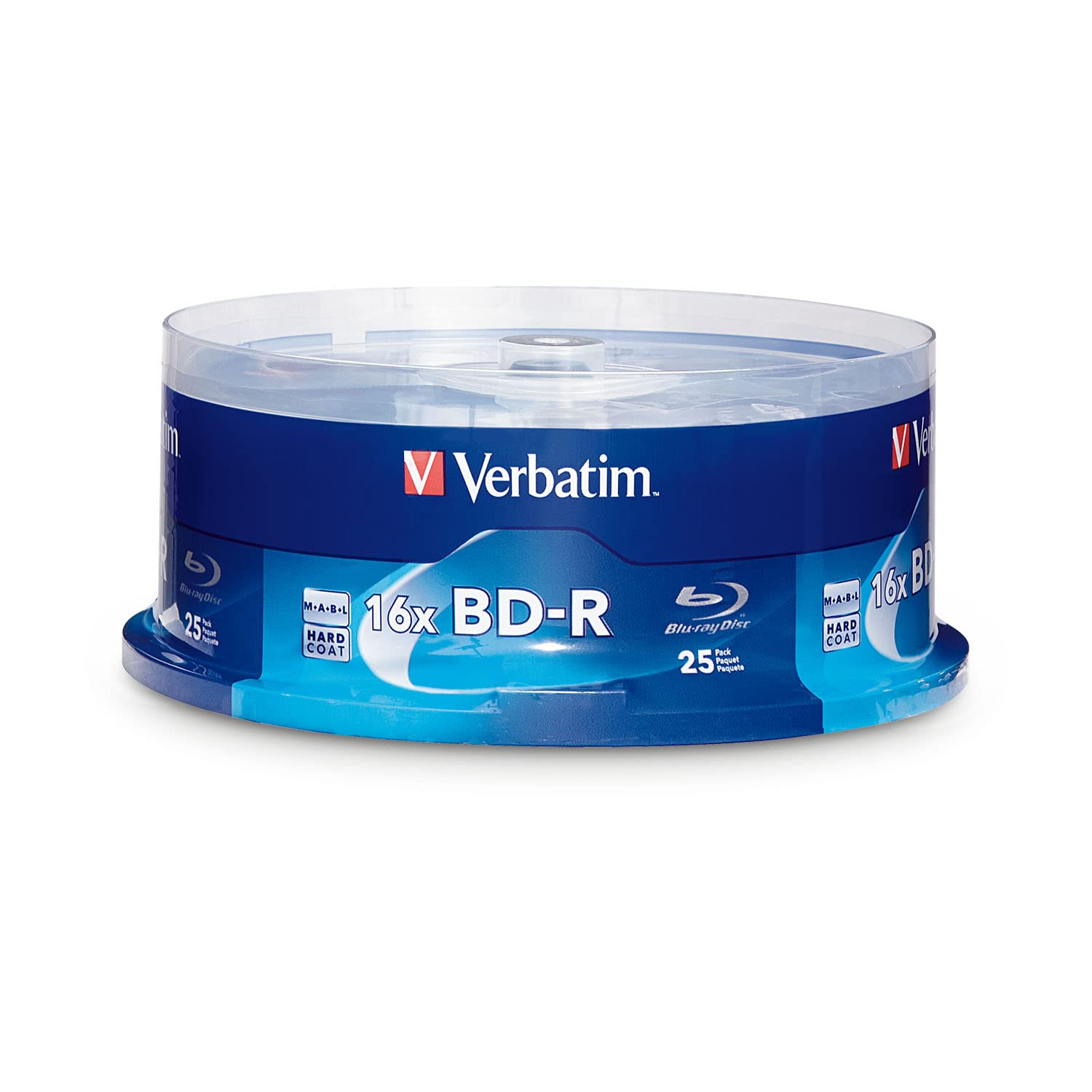 Verbatim BD-R 25GB 16X Blu-ray Recordable Media Disc - 25 Pack Spindle - 97457