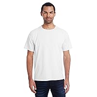 Men's 5.5 oz., 100% Ringspun Cotton Garment-Dyed T-Shirt L WHITE