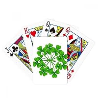 Four Leaf Clover Circle Ireland St.Patrick's Day Poker Playing Magic Card Fun Board Game