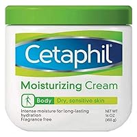 Moisturizing Cream for Dry/Sensitive Skin, Fragrance Free 16 oz (Pack of 2)
