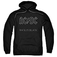 Popfunk ACDC Back in Black Logo Pullover Hoodie Sweatshirt & Stickers