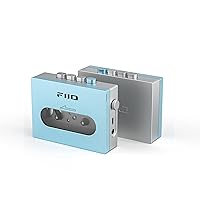 CP13 Portable Cassette Tape Player with 3.5mm Earphone Jack, Ultra-Low Wow&Flutter, Powered by Type-C or Lithium Battery (Sky Blue)