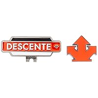 Descente DQBVJX50 Men's Golf Marker Clip, Logo, 3 Colors Available, Orange