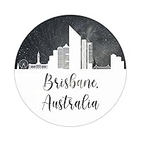 50 Pcs Australia Brisbane Skyline Vinyl Stickers Vacation Momento Vinyl Decal Skyline Building Peel and Stick Water Bottle Stickers Stickers for Water Bottles Laptop Cup Scrapbooks 3inch
