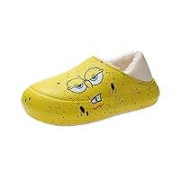 Winter Waterproof Cotton Shoes Women Men, Cartoon Indoor and Outdoor Cute Slippers, Thick Bottom Non-Slip Mute Warm Cotton Shoes 39-40-L 04