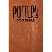 Pottery Journal: 100 Project Sheets to Record your Ceramic Work | Clay Texture Cover | Gift for Pottery lovers