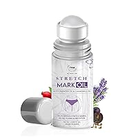 SJH Stretch Mark Oil with Roll On for Reducing Scars & Pigmentation | with Lavender & Chamomile Oil | Safe to Use During Pregnancy