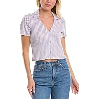 Madewell Jandra Shirt - Crinkle Poly Cotton Plaid