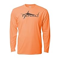 Denali Men's Marlin Logo Tournament Teaser UPF 50+ Long Sleeve T-Shirt, UV Protection, Quick Dry Fisherman's Shirt