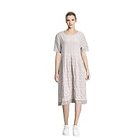 Women's Casual Loose Summer Soft Clothing Long Midi Cotton Linen Dresses