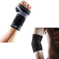 LP SUPPORT X-Tremus 130XT Men's Wrist Brace (M) + 759KM Elbow WRAP (One Size)
