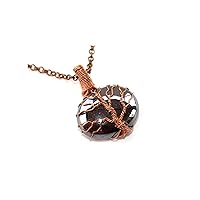 Hematite Necklace, Tree of Life Jewelry, Gemstone Necklace Jewelry, Copper Wire Wrapped Jewelry