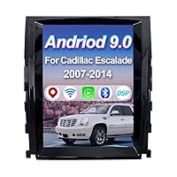 10.4 Inch Android 9.0 Vertical Screen 4GB RAM Car Stereo Radio for Cadillac Escalade 2007-2014 GPS Navigation Head Unit Multimedia Player Bluetooth WiFi Steering Wheel Control