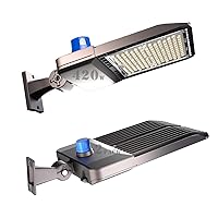 Lightdot 420W LED Parking Lot Light Adjustable Arm Mount Parking Lot Lighting (60000Lm Eqv 2000W HPS) Dusk to Dawn LED Street Light IP65 Outdoor Area Lighting 𝟳𝗬𝗿𝘀 𝗪𝗮𝗿𝗿𝗮𝗻𝘁𝘆-2Pack