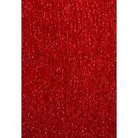 Best Creation Brushed Metal Paper 1-Sided, Red 15 Piece