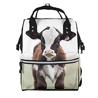 Baby Cow Print Diaper Bag Multifunction Laptop Backpack Travel Daypacks Large Nappy Bag