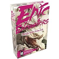 Epic Encounters: Temple of The Snake God RPG Fantasy Roleplaying Tabletop Game with Huge Boss Miniature, Double-Sided Game Mat, & Game Master Adventure Book with Monster Stats, 5E Compatible