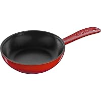Staub 40501-146 Skillet Cherry Frying Pan, 6.3 inches (16 cm), Enameled Casting, Iron, Induction Compatible