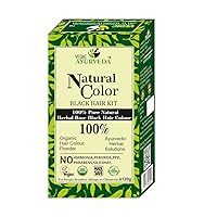 Natural Color Black Hair Kit 100% Pure Natural Herbal Base Black Hair Color