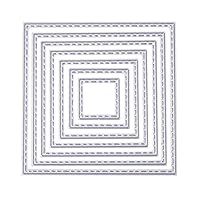 Cutting Dies Handmade DIY Paper Cards Album Decoration Stencils Template Embossing for Card Scrapbooking Craft (Square-Self)